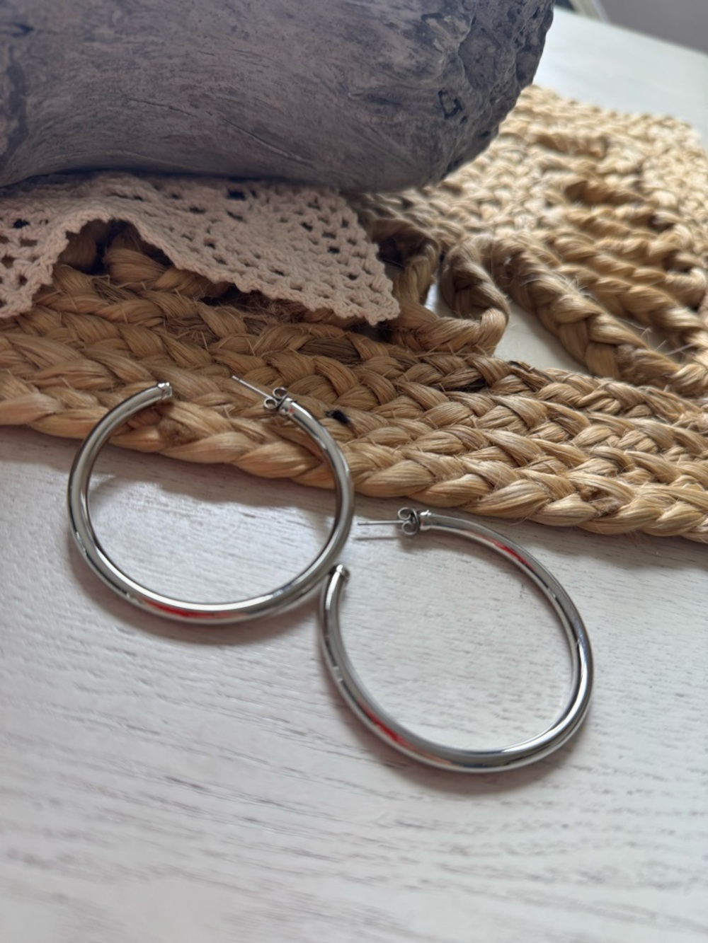 STERLING SILVER HOOPS